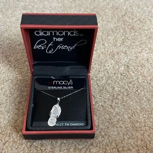 Brand new macys flip flop necklace